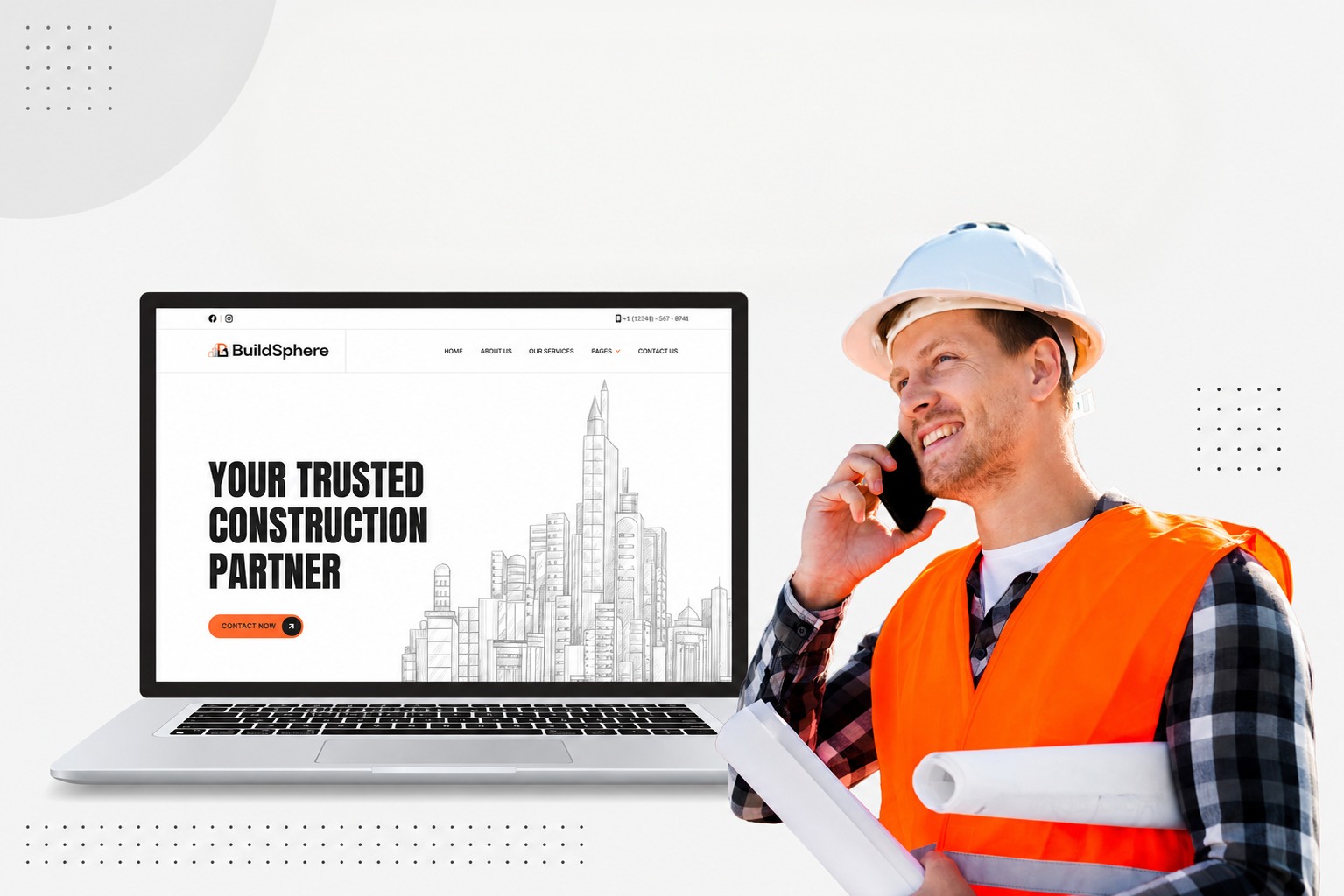 BuildSphere — Architecture & Construction Website Redesign